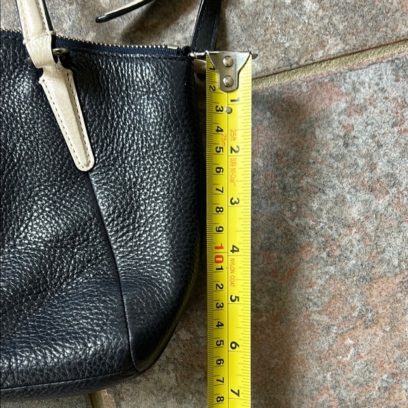 Coach Navy Pebbled Leather Crossbody - Picture 8 of 11